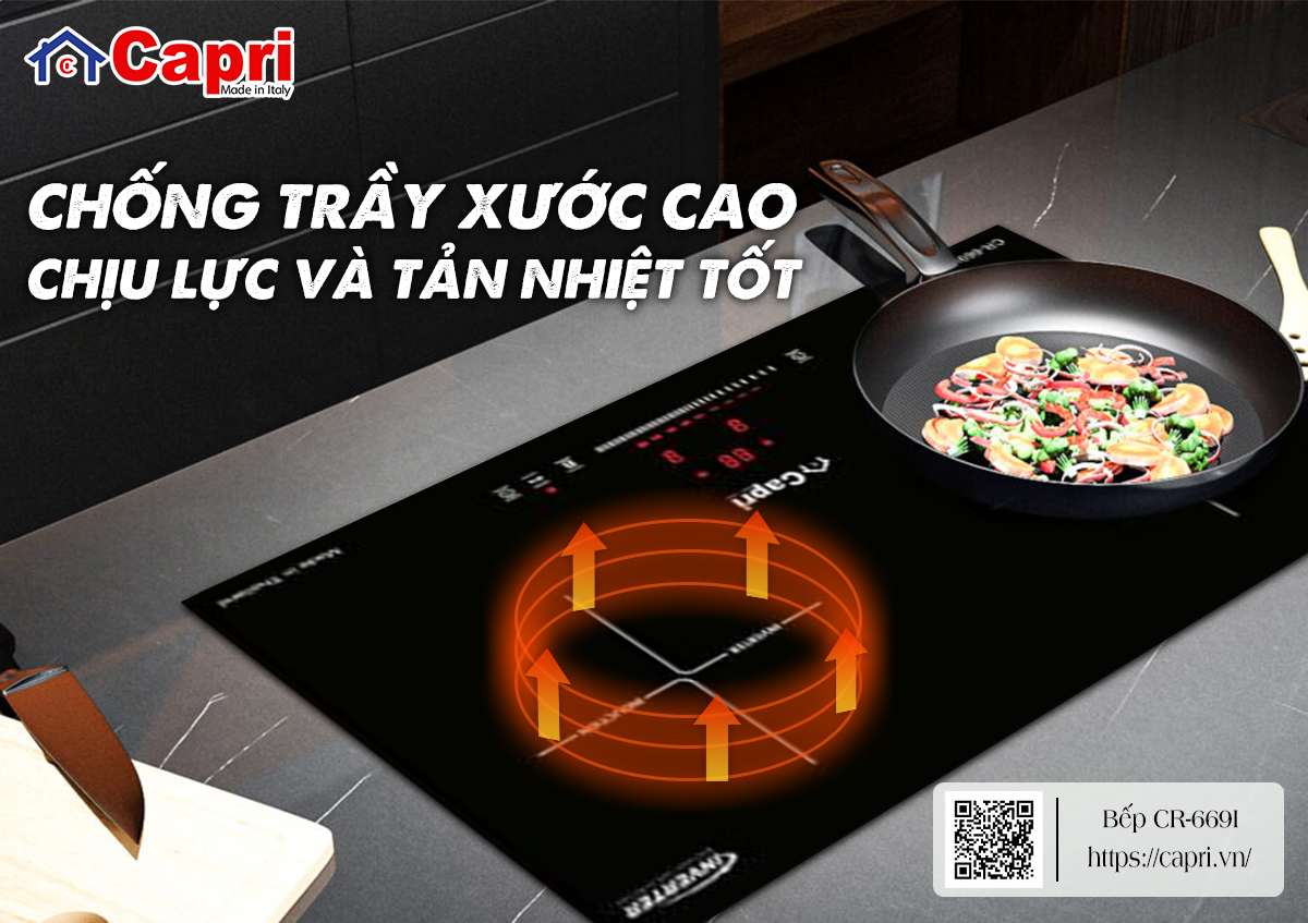 Bếp điện từ đôi CR-669I cao cấp